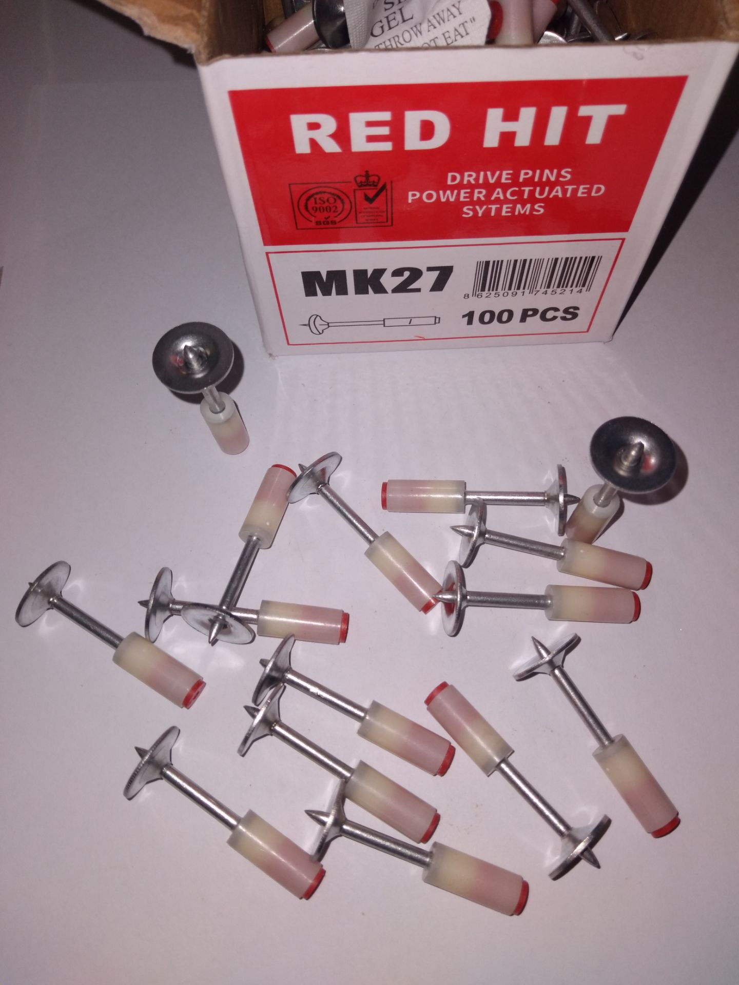 میخ چاشنی ردهیت red hit سایز ۲۷ سرهمی